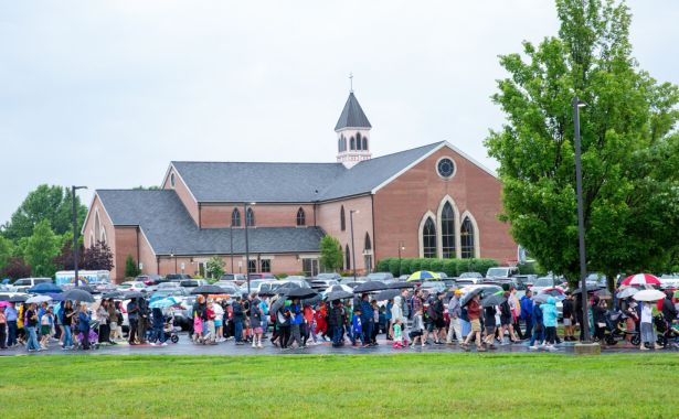 Catholic Review National Eucharistic Pilgrimage At St John St John Roman Catholic Church 